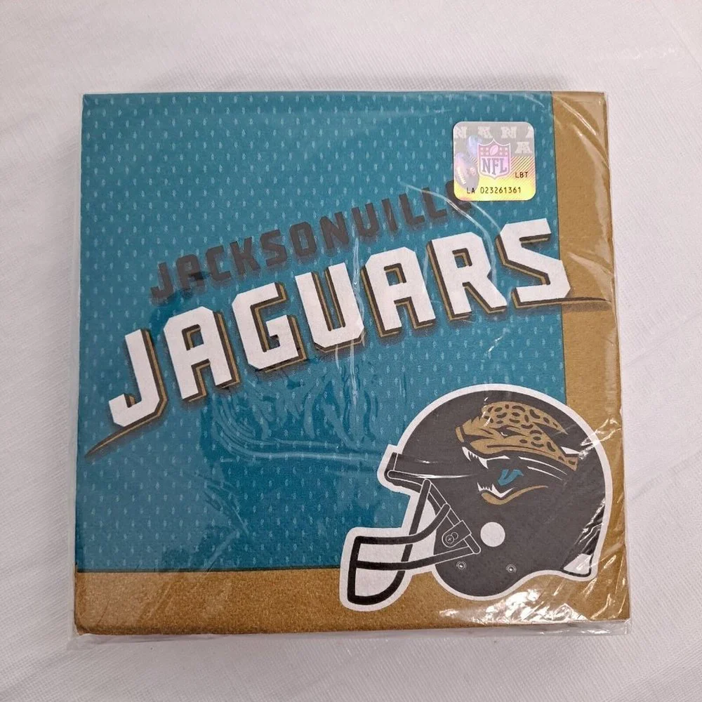 NFL Jacksonville Jaguars Napkins Design Wear 36 Count